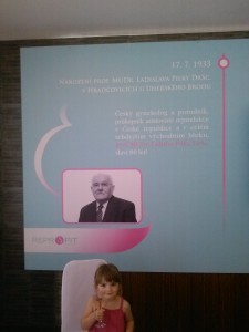 IVF baby toasts to IVF specialist